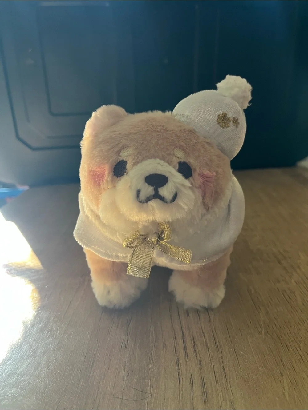 Chuken Mochi Shiba Sakura Plush 2018 Hokkori Cape Winter Collection SK Japan